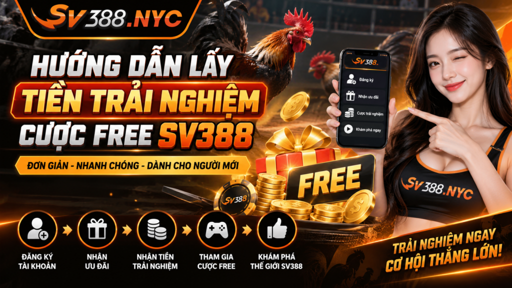 Hướng dẫn nhận tiền trải nghiệm cược free SV388