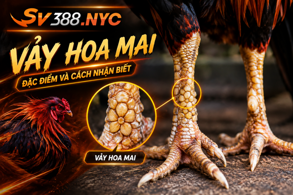 Vảy hoa mai SV388 trên chân gà