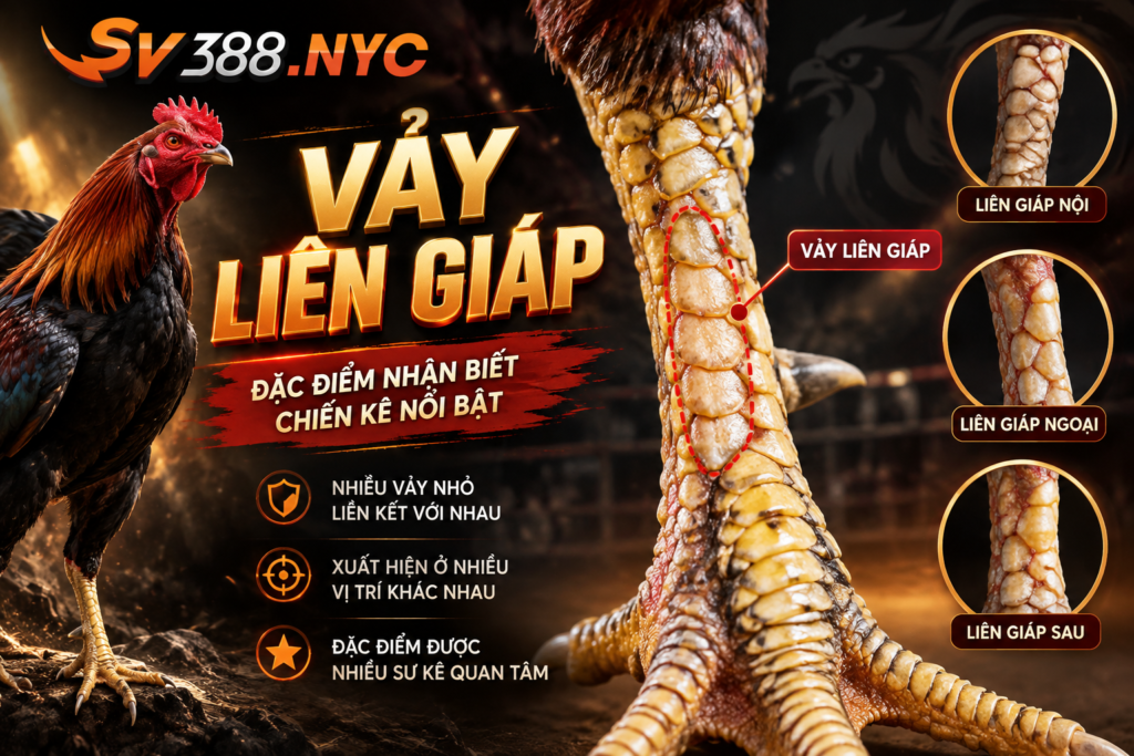 Vảy liên giáp SV388 và đặc điểm nhận biết trên chân gà